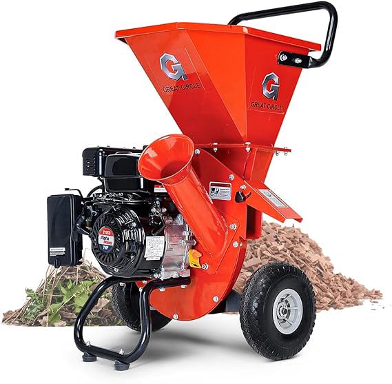 Great Circle USA Wood Chipper Shredder Mulcher